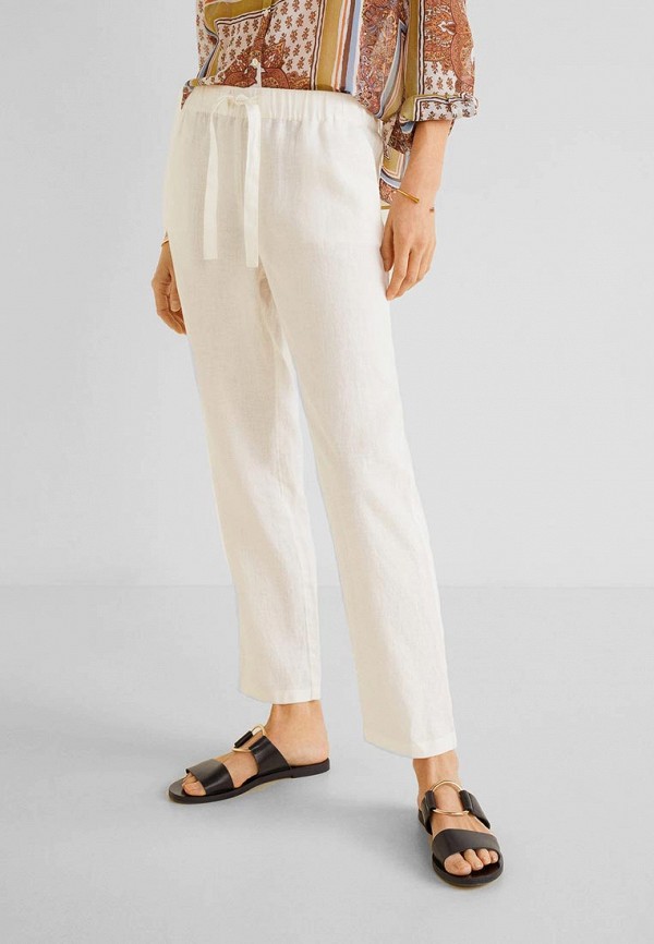 

Брюки Mango, - LINEN, Белый