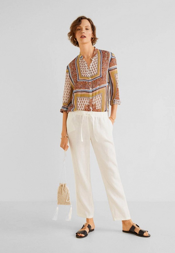

Брюки Mango, - LINEN, Белый