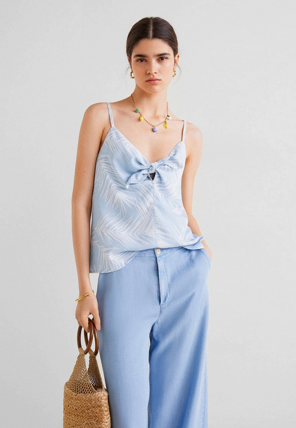 

Топ Mango, - PALMERAS, Голубой