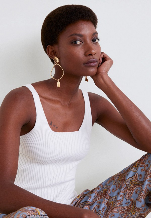 

Топ Mango, - MINIMAL, Белый