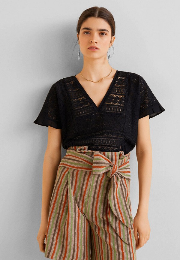 

Блуза Mango, Mango MA002EWFJFW8, Черный