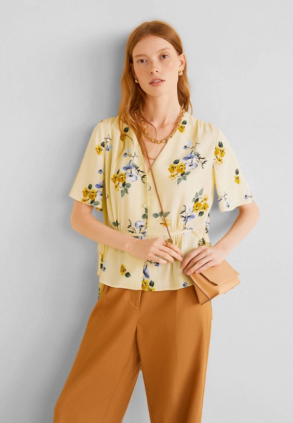 

Блуза Mango, Mango MA002EWFJFZ4, Желтый