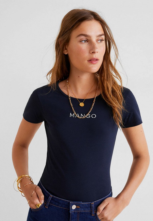 

Футболка Mango, Синий, - MANGOLOG-H
