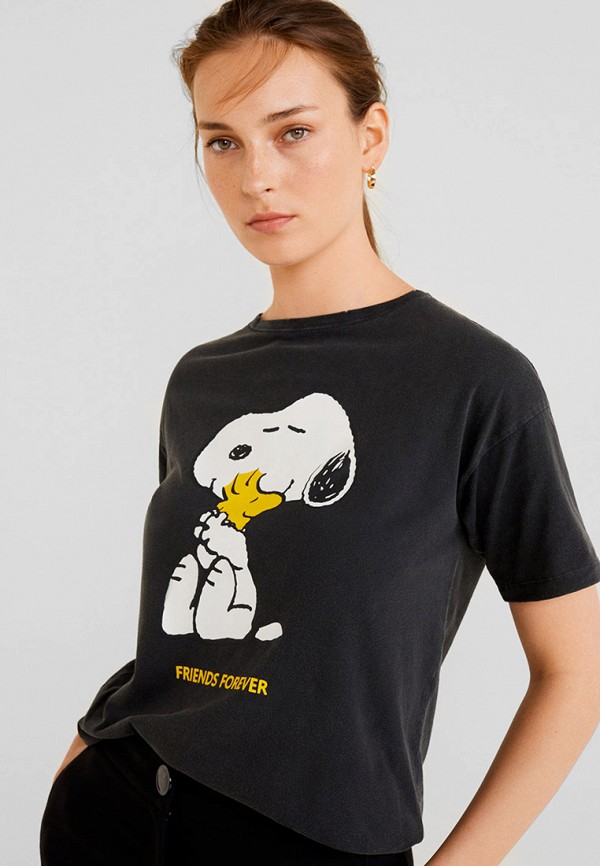 

Футболка Mango, Серый, - PEANUTS