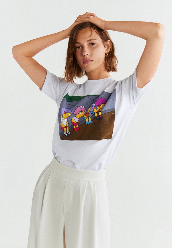 

Футболка Mango, Белый, - SIMPSONS