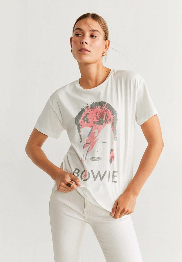 

Футболка Mango, Белый, - BOWIE