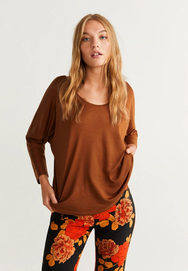 

Лонгслив Mango, Коричневый, Mango MA002EWGRKS7