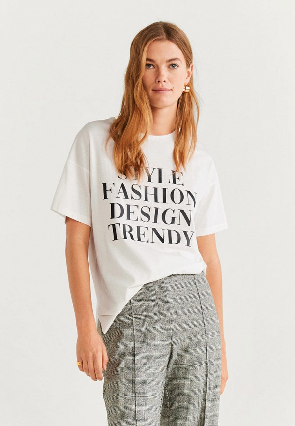 

Футболка Mango, Белый, - STYLE