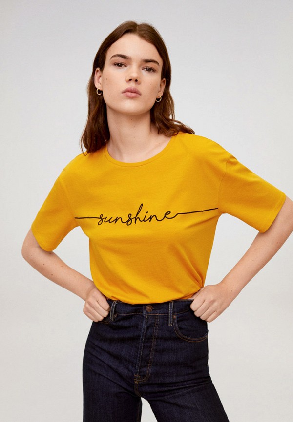 

Футболка Mango, Желтый, Mango MA002EWIJMI4