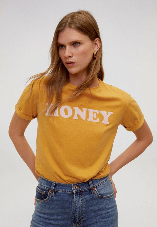 

Футболка Mango, Желтый, - HONEY
