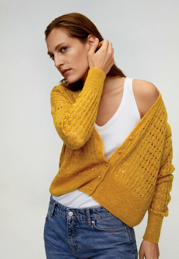 

Кардиган Mango, Желтый, Mango MA002EWIKXY7