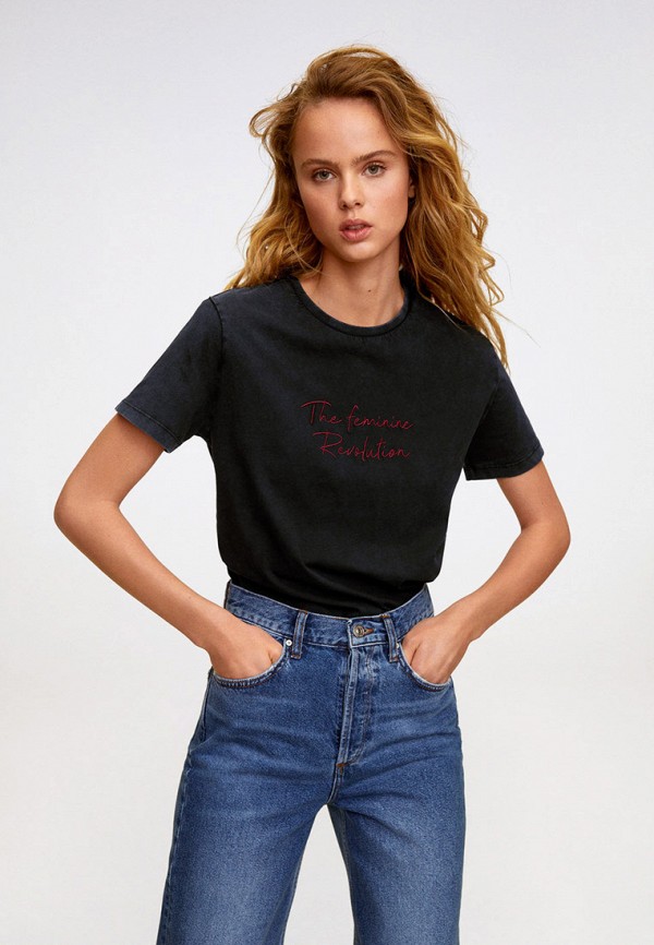 

Футболка Mango, Серый, - FEMALE