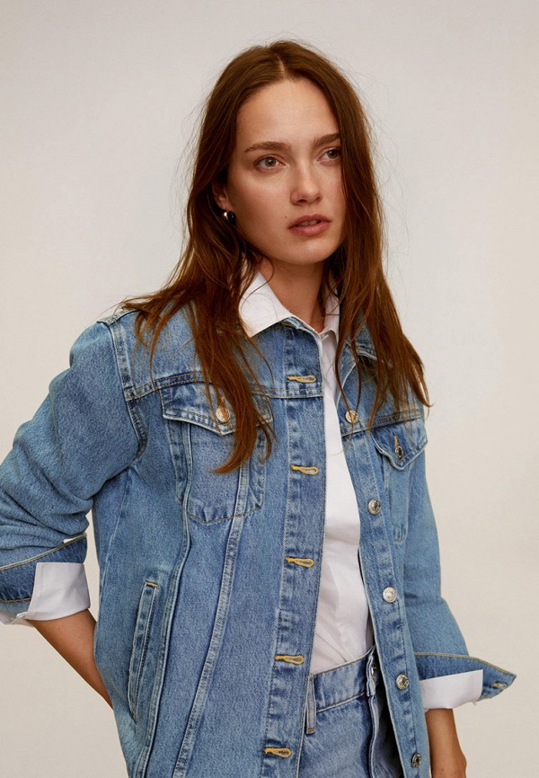 

Куртка джинсовая Mango, Синий, - OVERSIZE