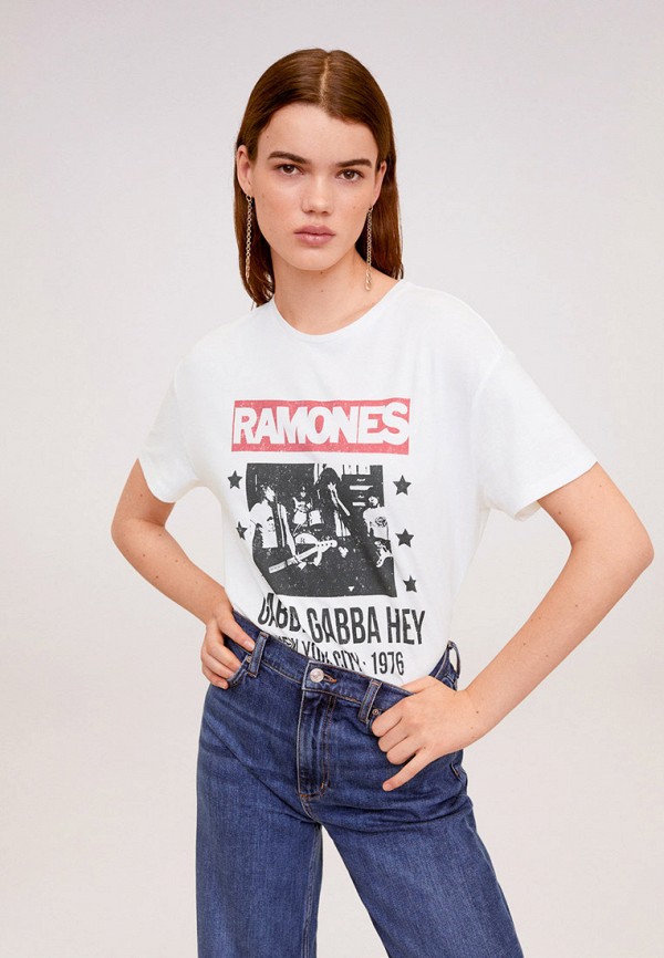 

Футболка Mango, Белый, - RAMONES