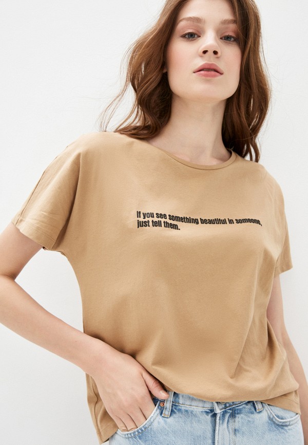 

Футболка Mango, Бежевый, - PSBEAUT