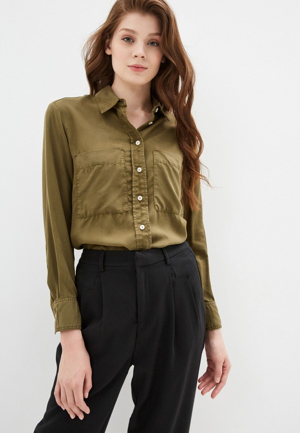 

Рубашка Mango, Хаки, - CLASSIC