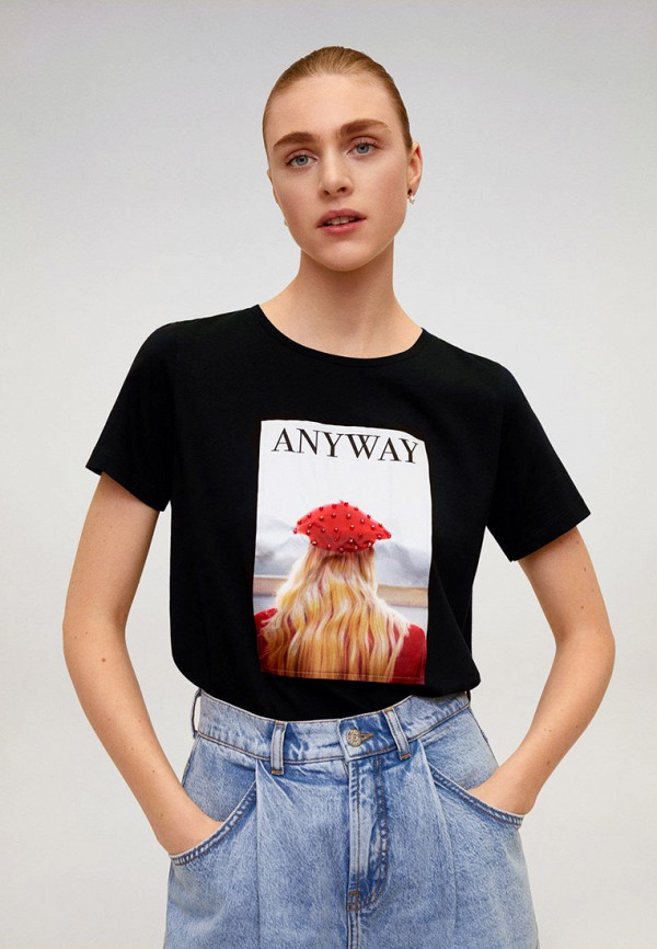 

Футболка Mango, Черный, Mango MA002EWIWPU9