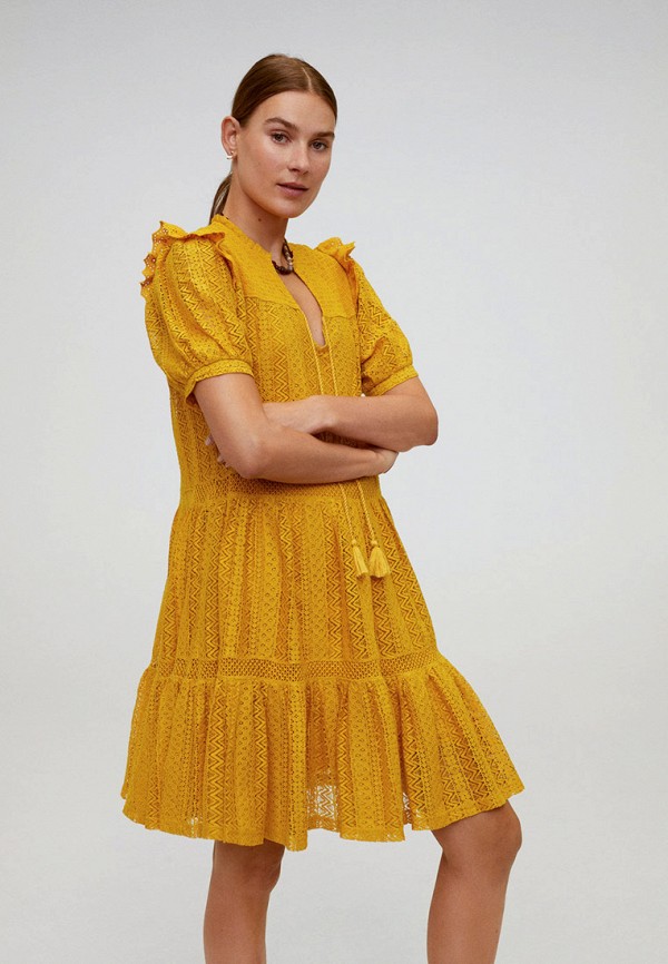 

Платье Mango, Желтый, - PASION