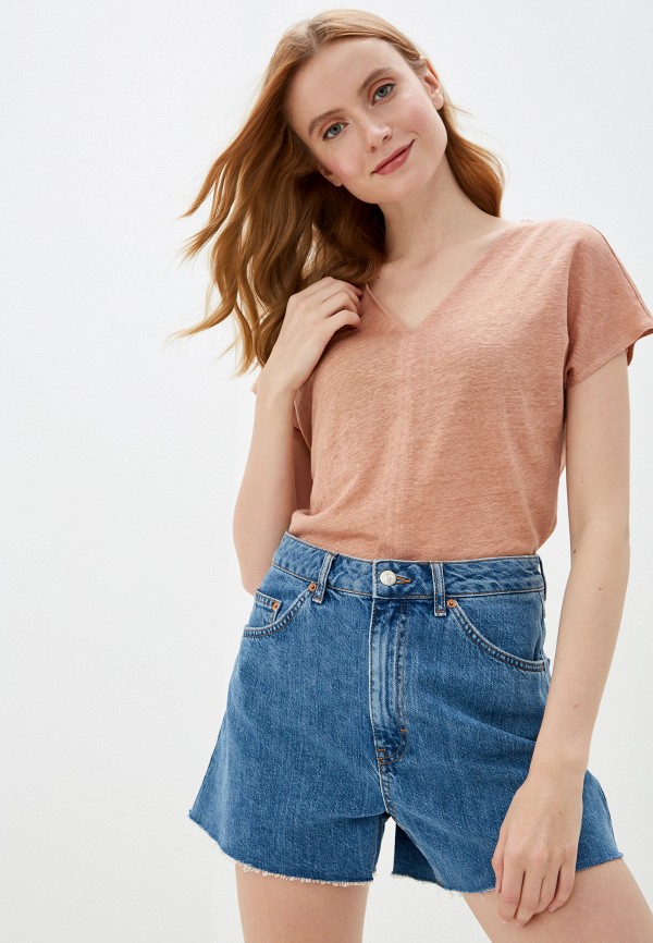 

Футболка Mango, Бежевый, Mango MA002EWJGFC1