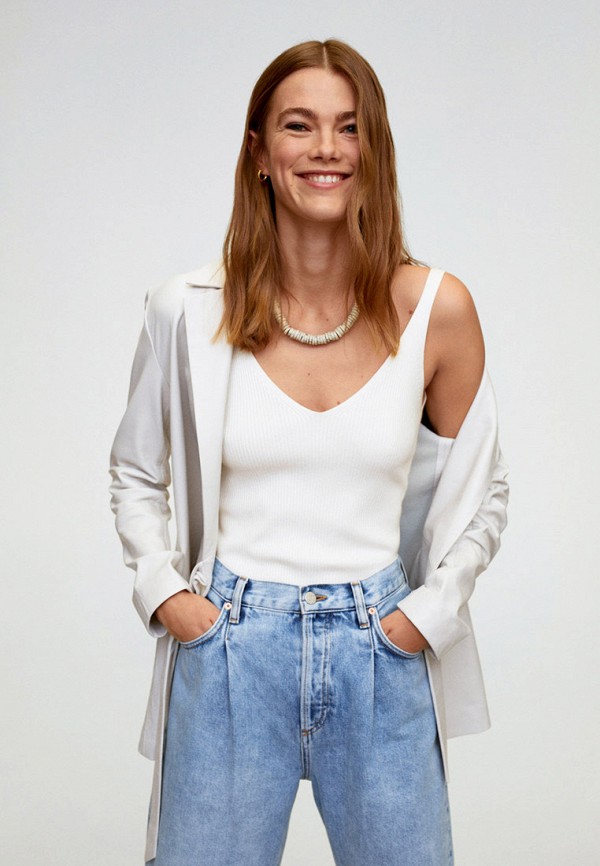 

Майка Mango, Белый, Mango MA002EWJKHL3