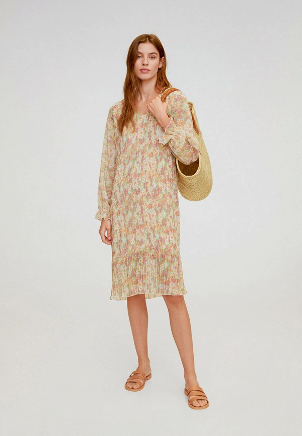 

Платье Mango, Бежевый, VESTIDO FLORIS-I, Online Exclusive