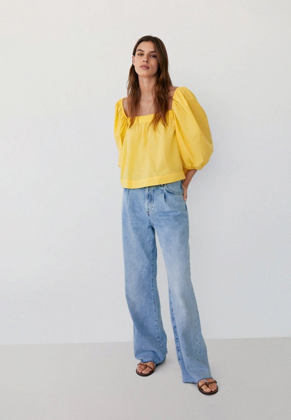 

Блуза Mango, Желтый, - SLEEVES