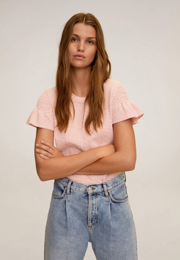 

Футболка Mango, Розовый, - PETRA