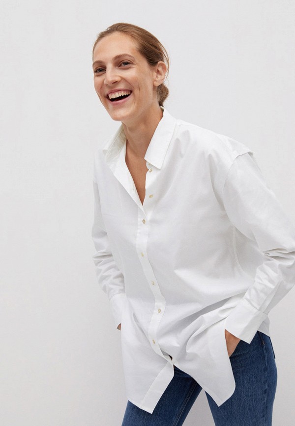 

Рубашка Mango, Белый, CAMISA STAY-I, Online Exclusive