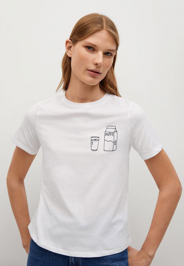 

Футболка Mango, Белый, - MILK-H