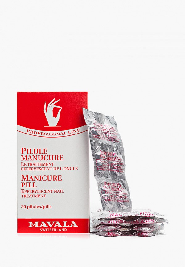 

Средство для ногтей и кутикулы Mavala, Прозрачный, Таблетки для маникюрной ванночки Manicure Pill 30 шт.(проф.) 90610