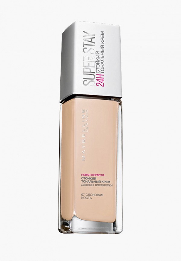 

Тональный крем Maybelline New York, Бежевый, Super Stay 24H, оттенок 07, Слоновая кость, 30 мл