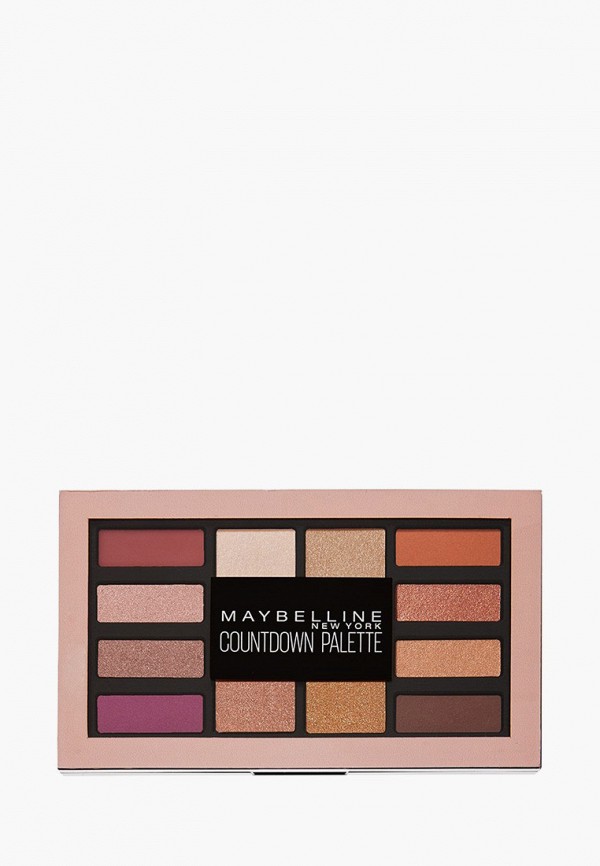 

Тени для век Maybelline New York, Разноцветный, Countdown, 12 глубоких оттенков, 12 г