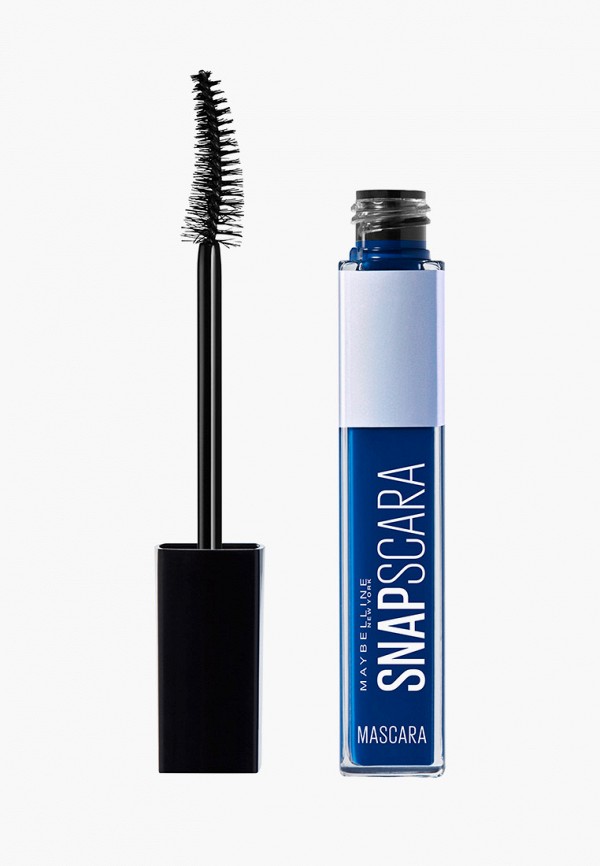 

Тушь для ресниц Maybelline New York, Синий, SNAPSCARA,чистый объем и длина без комочков, без воска, 04 Синий, 9.5 мл