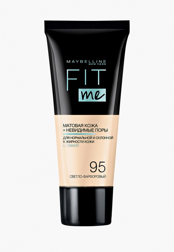 

Тональный крем Maybelline New York, Бежевый, Fit Me, матирующий, скрывающий поры, оттенок 95, светло-фарфоровый, 30 мл
