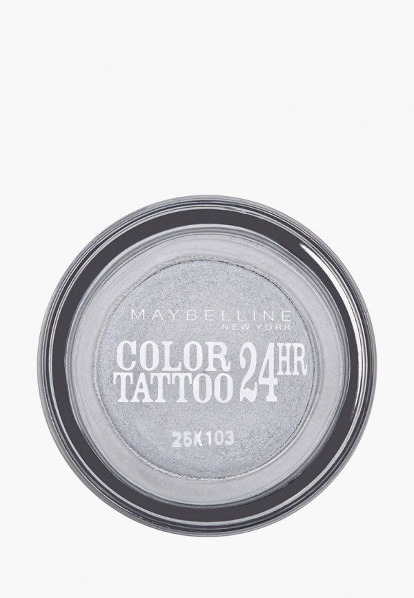 

Тени для век Maybelline New York, Серебряный, Color Tattoo 24 часа, оттенок 50, Неизменное серебро, 4 мл
