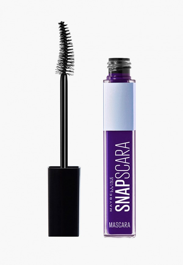 

Тушь для ресниц Maybelline New York, Фиолетовый, "SNAPSCARA",чистый объем и длина без комочков, без воска, 07 фиолетовый, 9.5 мл