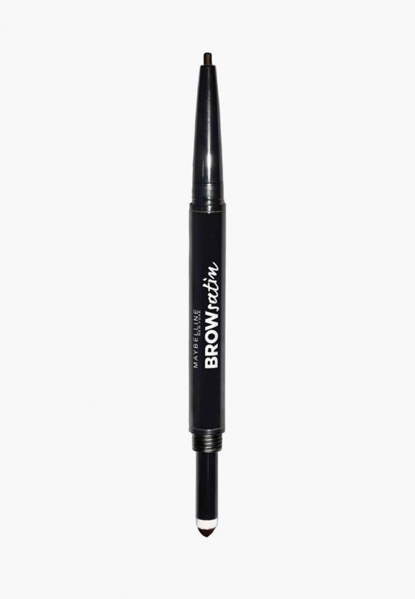 

Карандаш для бровей Maybelline New York, Коричневый, "Brow Satin", карандаш + заполняющая пудра, оттенок 04, Темно-коричневый, 7,1 г
