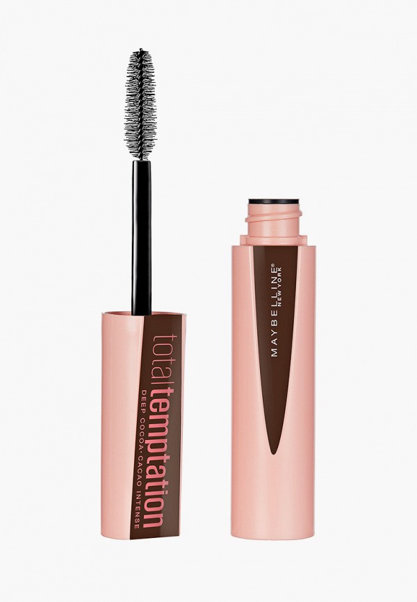 

Тушь для ресниц Maybelline New York, Коричневый, Тотал Темптейшн Какао, 02 Коричневый, 8,6 мл