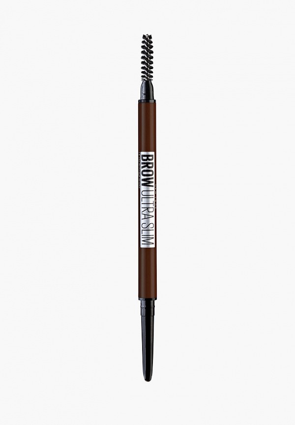 

Карандаш для бровей Maybelline New York, Коричневый, "Brow Ultra Slim", карандаш + щеточка, оттенок 03, Теплый коричневый, 1 г