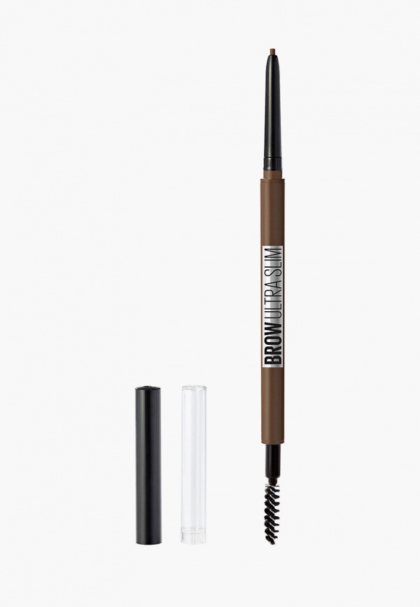

Карандаш для бровей Maybelline New York, Коричневый, "Brow Ultra Slim", карандаш + щеточка, оттенок 04, Коричневый, 1 г