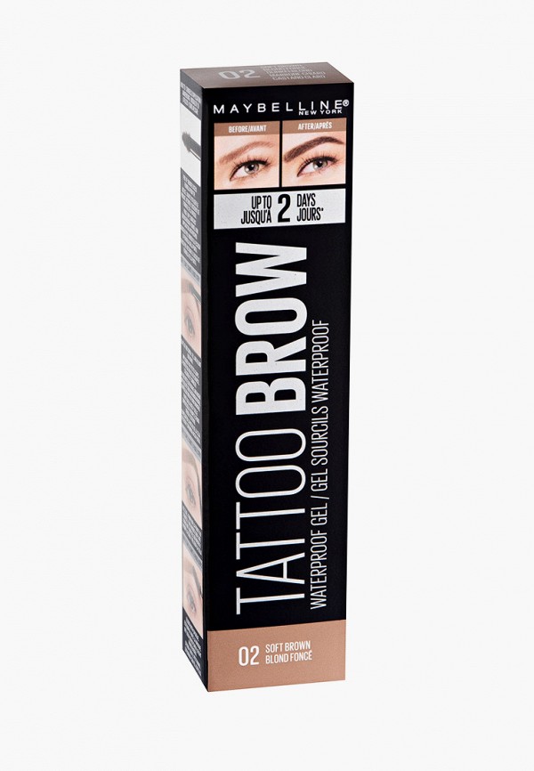 

Гель для бровей Maybelline New York, Разноцветный, "Tattoo Brow", 02 Светло-коричневый, 6.8 мл