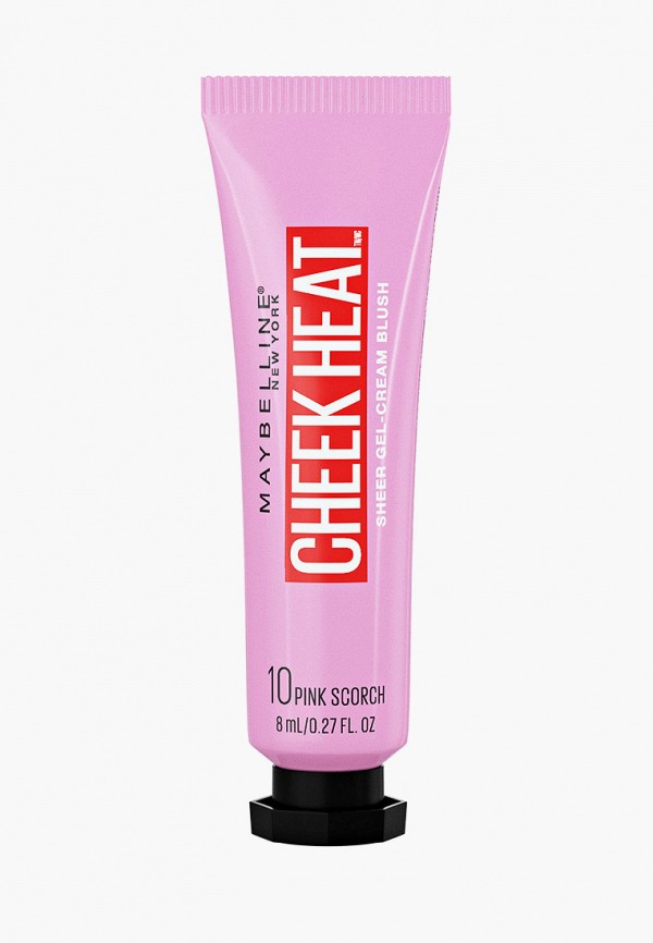 

Румяна Maybelline New York, Розовый, "Cheek Heat", оттенок 10, Холодный розовый, 10 мл