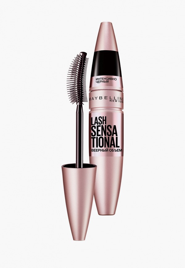 

Тушь для ресниц Maybelline New York, Черный, Lash Sensational Веерный объем Интенсивно-черный, Черная, 9,5 мл