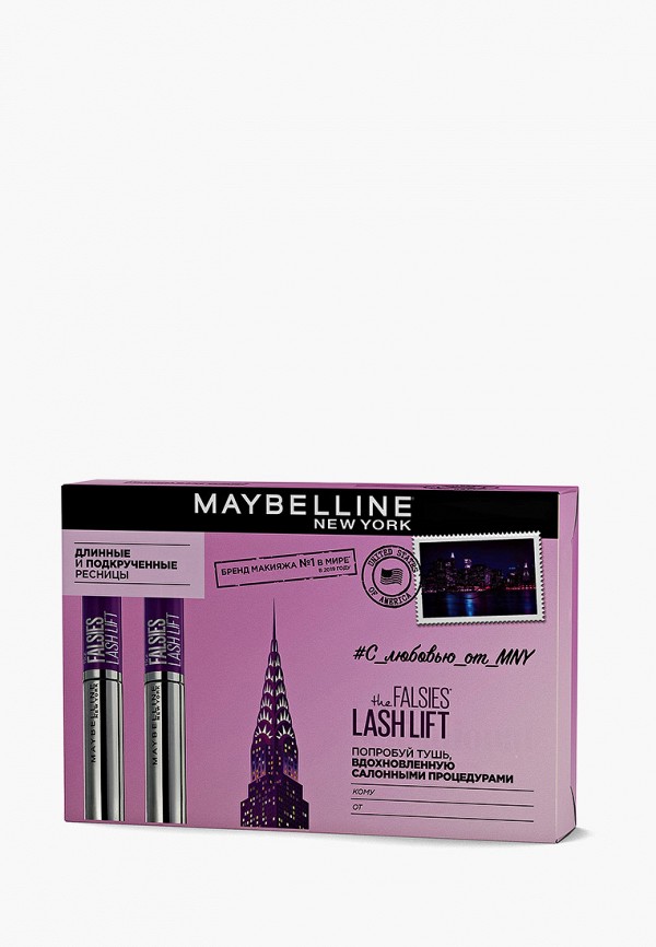 

Набор для макияжа глаз Maybelline New York, Черный, тушь для ресниц The Falsies Lash Lift, для объема и подкручивания, черная, 9мл x 2
