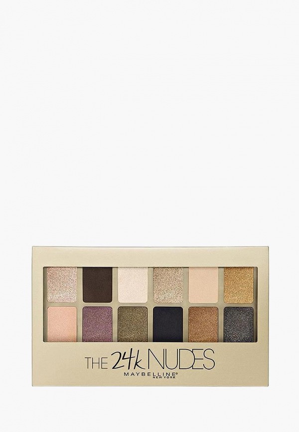 

Тени для век Maybelline New York, Разноцветный, 24 Карата, 12 оттенков, 9,6 г