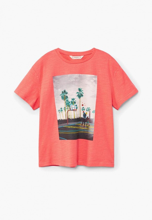 

Футболка Mango Kids, Розовый