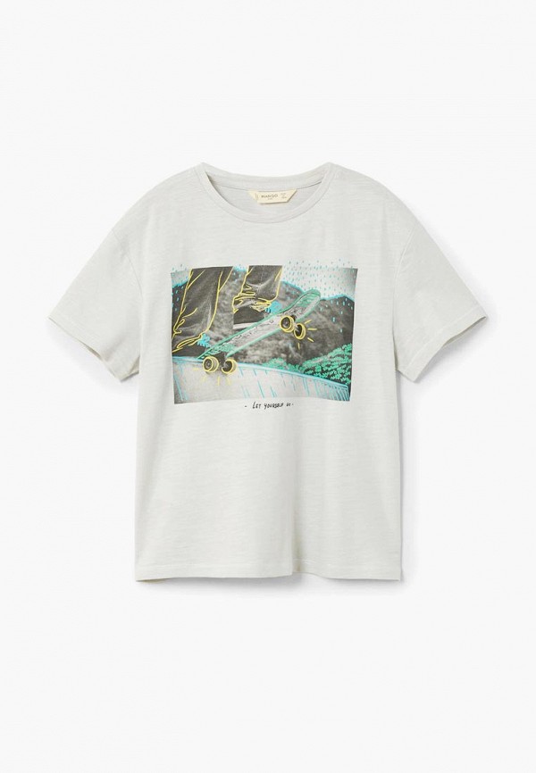 

Футболка Mango Kids, Серый