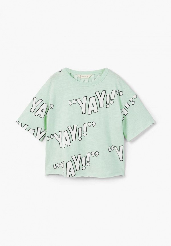 

Футболка Mango Kids, Бирюзовый