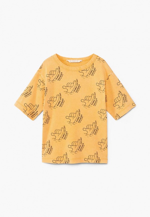 

Футболка Mango Kids, Желтый