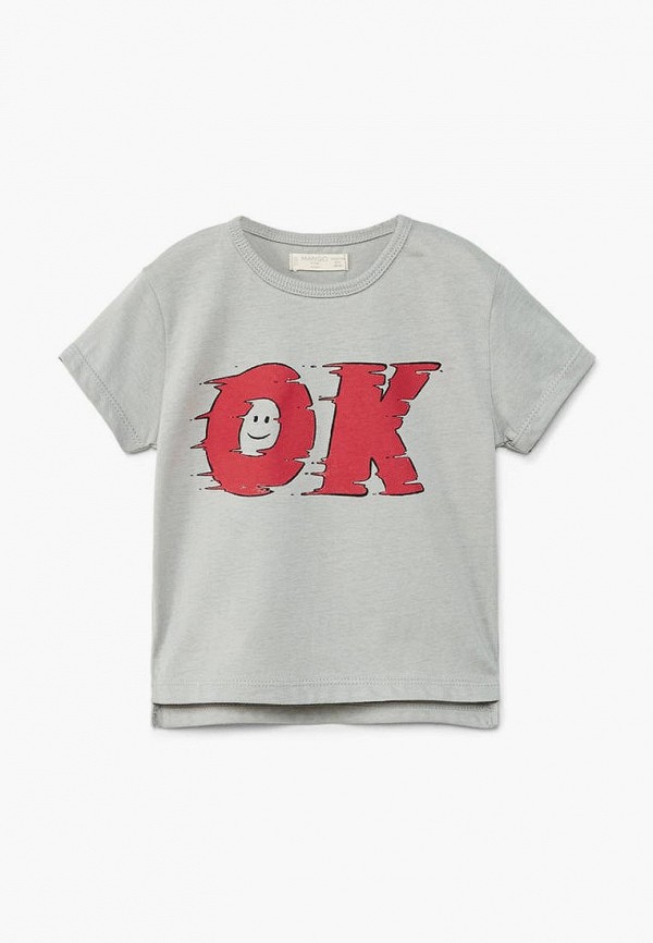 

Футболка Mango Kids, Серый